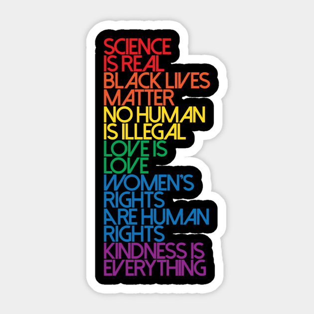 Science is Real Black Lives Matter Sticker by Bobtees